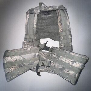 GCS Tactical Chest Protector Vest HGEAR L/XL Gray Camo MOLLE Nylon Hunting Rig